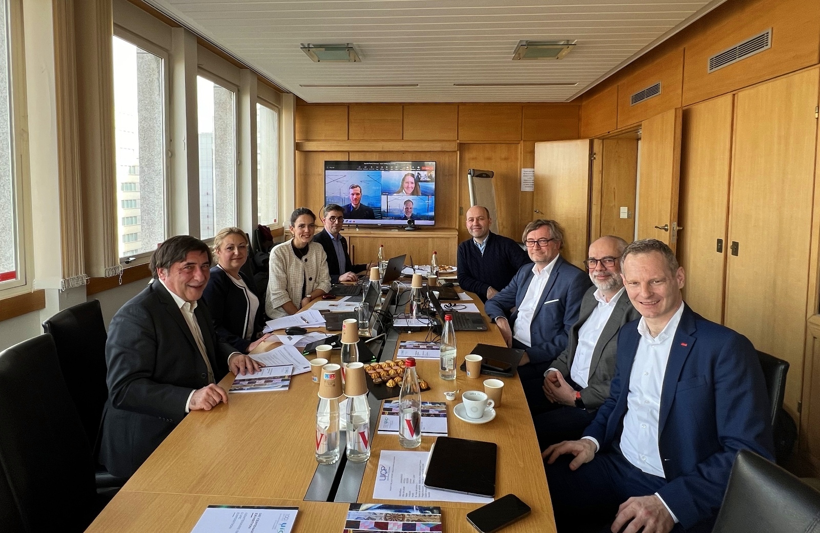 Picture of the first OpenRail Board of Directors meeting in Paris