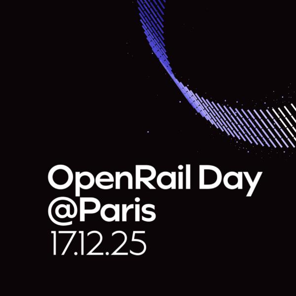 A banner with the OpenRail logo and the text 'OpenRail Association Supports OpenForum Europe's Call for an EU Sovereign Tech Fund'